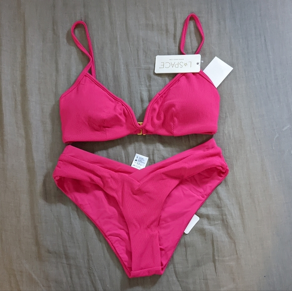l*space Other - L*Space Helena Pratt Bikini Set Bougainvillea